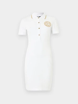 Sukienka koszulowa Versace Jeans Couture biały