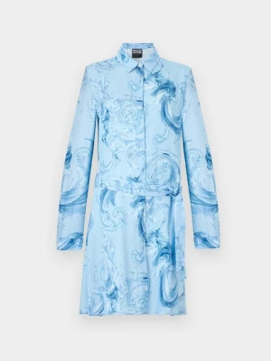 Sukienka koszulowa Versace Jeans Couture niebieski