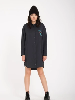 Sukienka koszulowa Volcom czarny