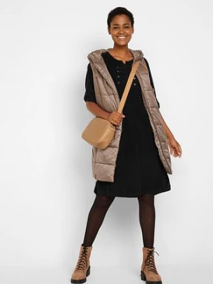 Sukienka koszulowa z bawełnianego sztruksu bonprix