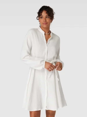 Sukienka koszulowa z bawełny z wiązanym paskiem model ‘THYRA’ Only