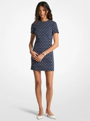 Sukienka koszulowa z elastycznej krepy w kropki MICHAEL Michael Kors