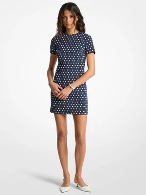 Sukienka koszulowa z elastycznej krepy w kropki MICHAEL Michael Kors
