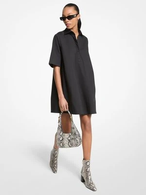Sukienka koszulowa z elastycznej popeliny bawełnianej MICHAEL Michael Kors