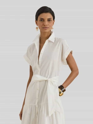 sukienka koszulowa z falbanami Lauren Ralph Lauren