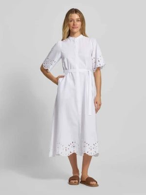 Sukienka koszulowa z haftem angielskim model 'Marika' GUIDO MARIA KRETSCHMER WOMAN