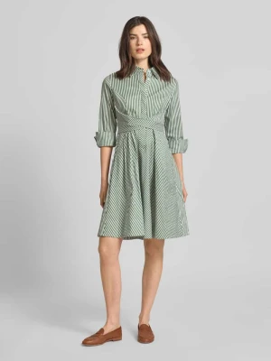 sukienka koszulowa z kołnierzykiem typu kent Apricot