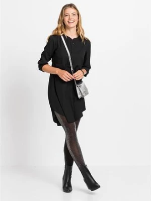 Sukienka koszulowa z krótką listwą guzikową bonprix