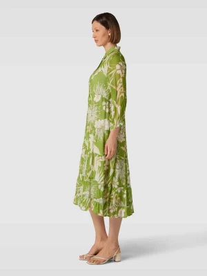 Sukienka koszulowa z kwiatowym wzorem na całej powierzchni Frogbox