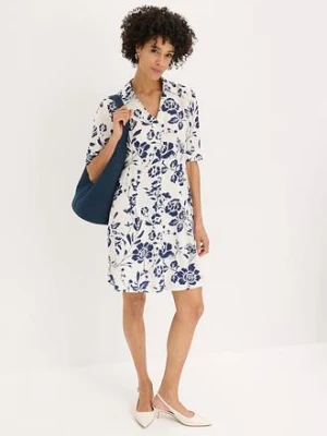 Sukienka koszulowa z lejącej wiskozy bonprix