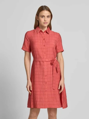 Sukienka koszulowa z mieszanka wiskozy i lyocellu z wiązany pasek Jake*s Casual
