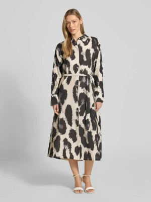 Sukienka koszulowa z mieszanka wiskozy model 'Karalie Jusia' MSCH Copenhagen