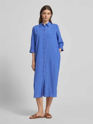 sukienka koszulowa z mieszanki wiskozy z brustaszą milano italy