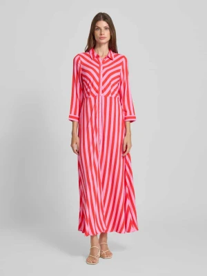 Sukienka koszulowa z rękawem o dł. 3/4 model 'SAVANNA' YAS