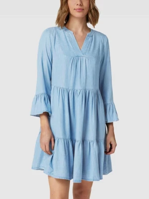 Sukienka koszulowa z tkaniny stylizowanej na denim Mavi Jeans