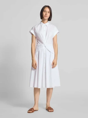 Sukienka koszulowa z wiązanym detalem model ‘CIAN’ Lauren Ralph Lauren