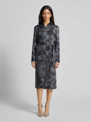 Sukienka koszulowa z wiązanym paskiem Calvin Klein Womenswear