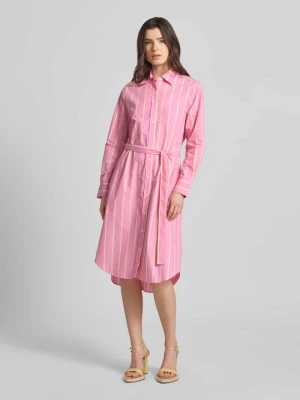 Sukienka koszulowa z wiązanym paskiem LANIUS