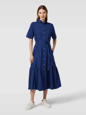 Sukienka koszulowa z wiązanym paskiem model ‘BEA’ Polo Ralph Lauren
