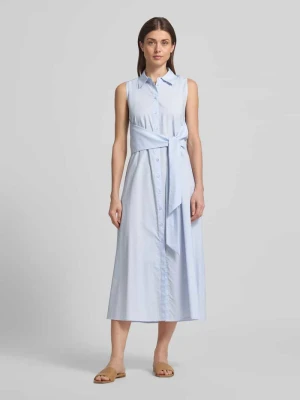 sukienka koszulowa z wiązanym paskiem model 'CHIARA' ECOALF