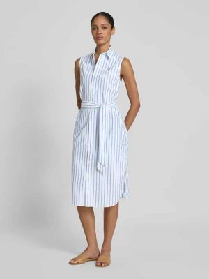 Sukienka koszulowa z wiązanym paskiem model ‘CORY’ Polo Ralph Lauren