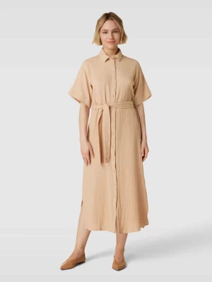 Sukienka koszulowa z wiązanym paskiem model ‘NATALI’ Vero Moda