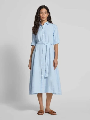 Sukienka koszulowa z wiązanym paskiem Polo Ralph Lauren
