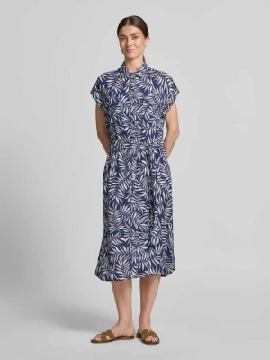 Sukienka koszulowa z wiskozy z kieszeniami na piersiach Apricot