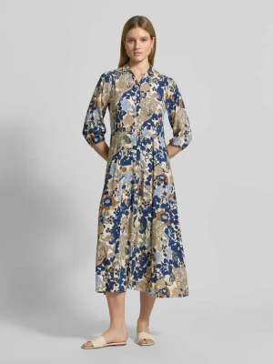 Sukienka koszulowa z wiskozy z rękawem o dł. 3/4 model 'Cunilla' Soyaconcept