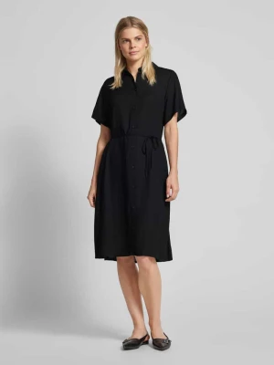 Sukienka koszulowa z wiskozy z tasiemką w talii model ‘Viragna’ Vila