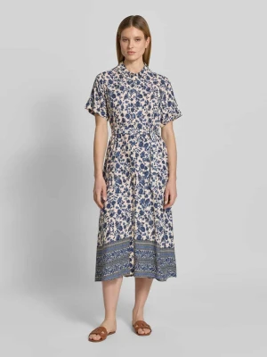 Sukienka koszulowa z wiskozy z wiązanym paskiem model 'BlakeLL' LOLLYS LAUNDRY