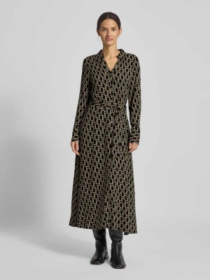 Sukienka koszulowa z wiskozy z wiązanym paskiem model ‘VARLA’ Soyaconcept