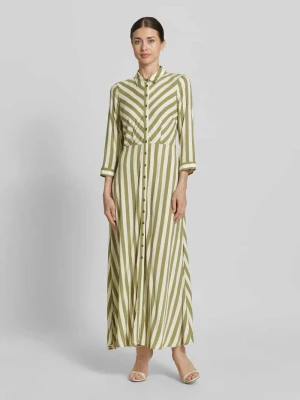 Sukienka koszulowa z wiskozy z zapięciem na guziki model 'SAVANNA' YAS