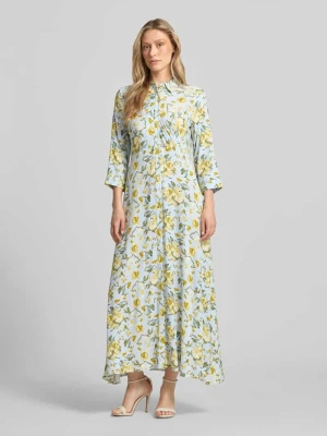 Sukienka koszulowa z wiskozy z zapięciem na guziki model 'SAVANNA' YAS