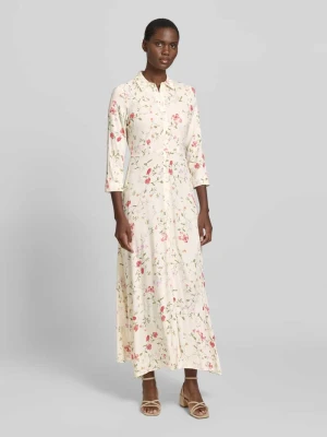 Sukienka koszulowa z wiskozy z zapięciem na guziki model 'SAVANNA' YAS