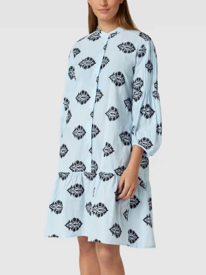 Sukienka koszulowa ze stójką model ‘Mila’ 0039 italy