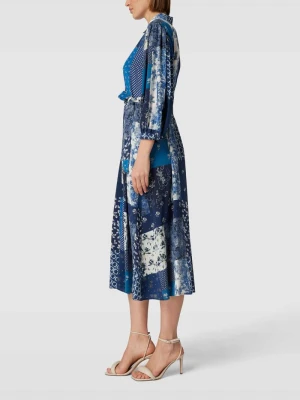 Sukienka koszulowa ze wzorem na całej powierzchni model ‘LORA’ Weekend Max Mara