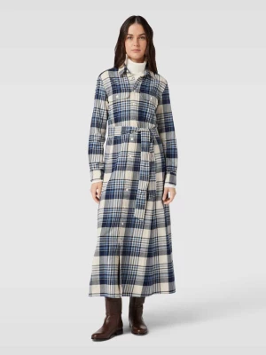 Sukienka koszulowa ze wzorem w szkocką kratę model ‘STPHNE’ Polo Ralph Lauren