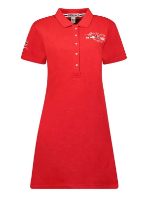 Geographical Norway Sukienka "Kotchella" w kolorze czerwonym rozmiar: S