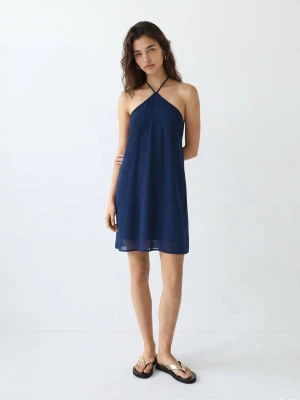 Sukienka krótka halter granatowy - Teen - - MANGO TEEN