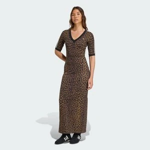Sukienka Leopard V-Neck Maxi Adidas
