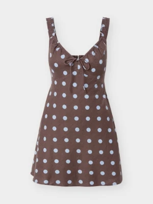 Sukienka letnia Abercrombie & Fitch brązowy