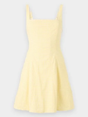 Sukienka letnia Abercrombie & Fitch jasnożółty