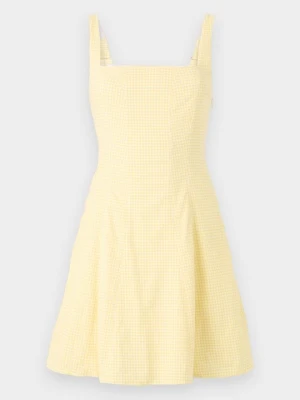 Sukienka letnia Abercrombie & Fitch jasnożółty