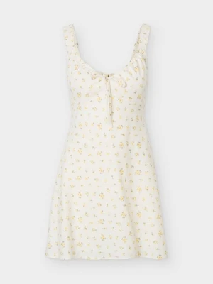 Sukienka letnia Abercrombie & Fitch mleczny