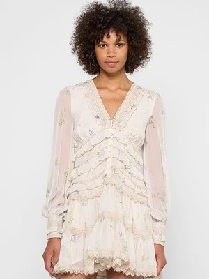 Sukienka letnia AllSaints mleczny
