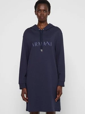 Sukienka letnia Armani Exchange granatowy