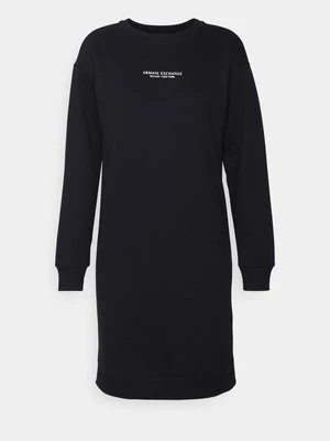 Sukienka dresowa Armani Exchange czarny