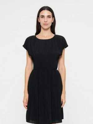 Sukienka letnia Armani Exchange czarny melanż