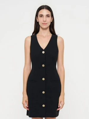 Sukienka letnia Armani Exchange czarny melanż